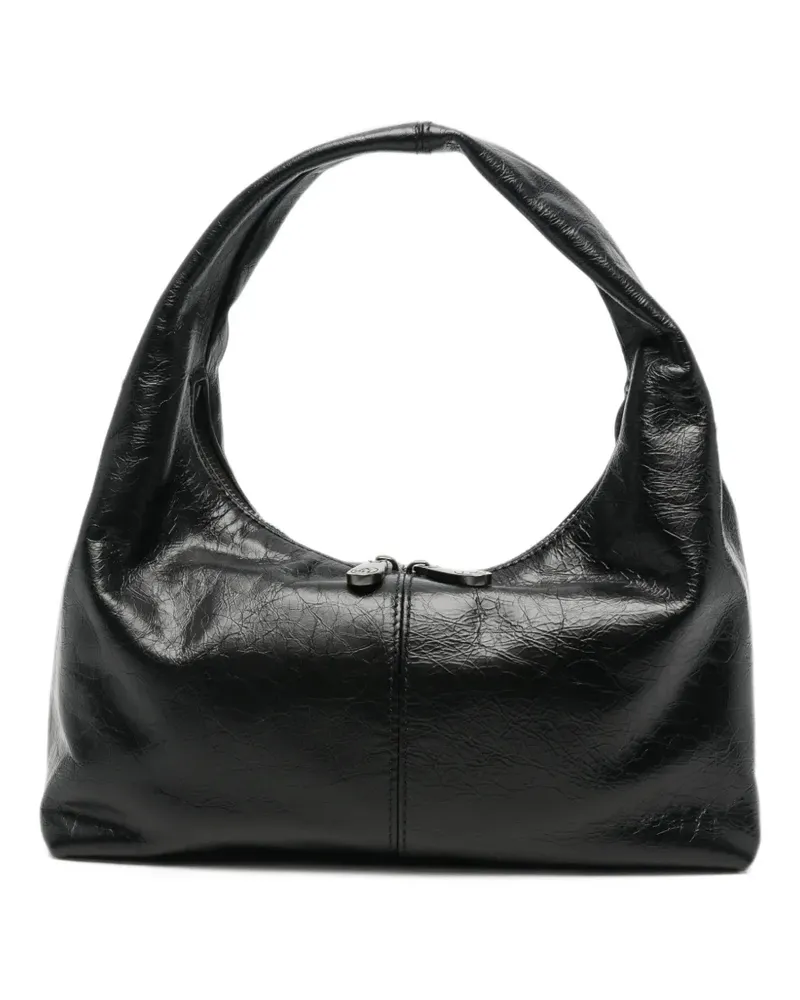ash Hazel crinkled-leather tote bag - Schwarz Schwarz