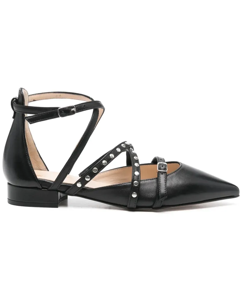 Anna F. Pumps mit Nieten - Schwarz Schwarz