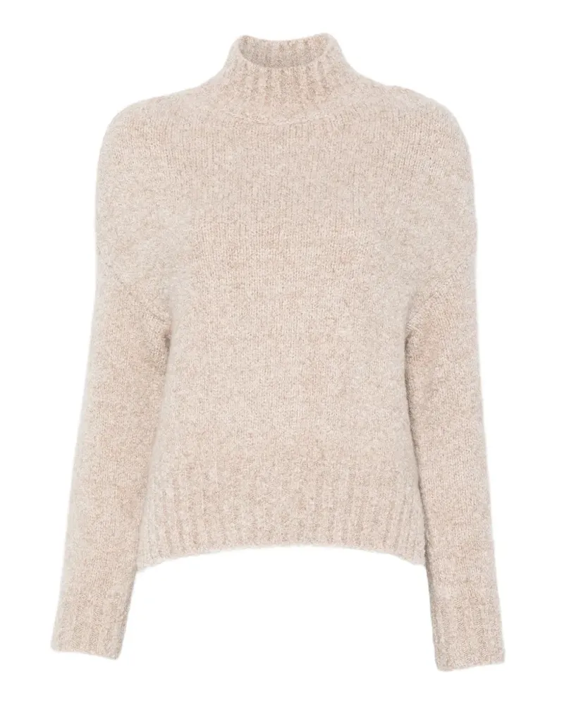 AGNONA ribbed mock-neck sweater - Nude Nude