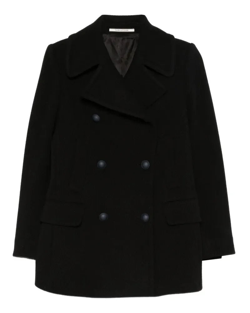 Tagliatore double-breasted blanche coat - Schwarz Schwarz