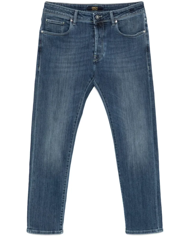 Incotex Klassische Tapered-Jeans - Blau Blau