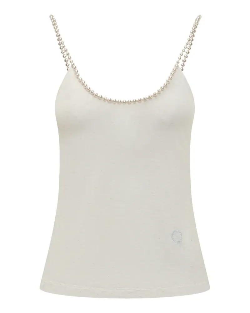 Stella McCartney Oberteil mit Perlenstickerei - Nude Nude