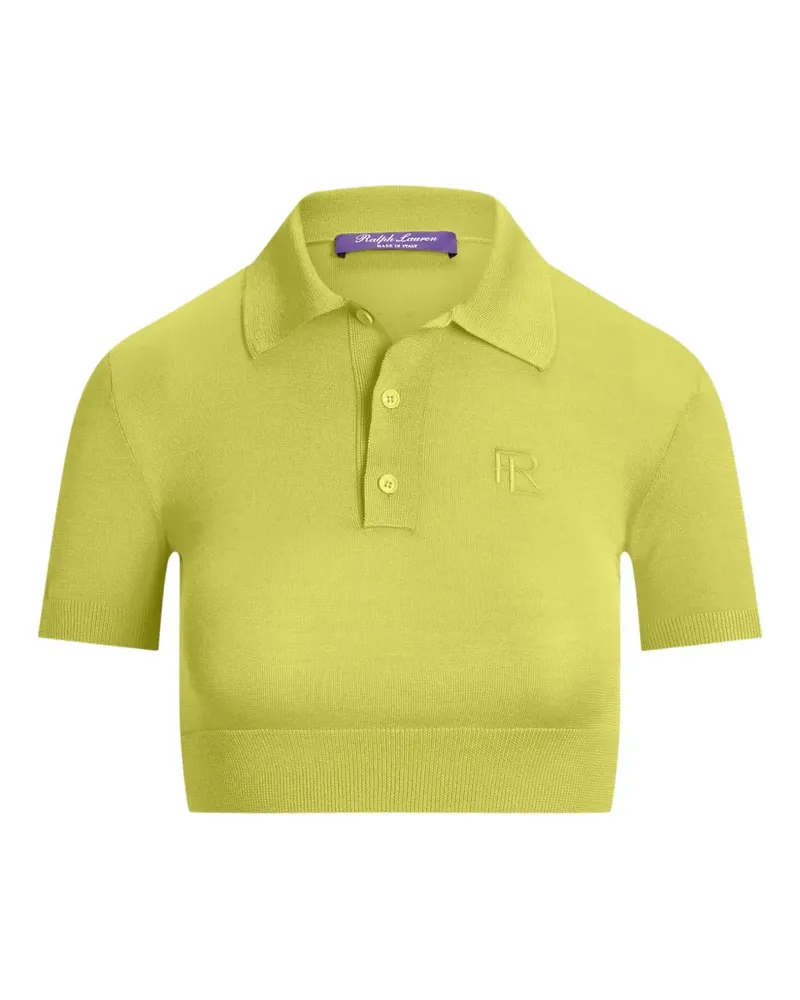 Ralph Lauren short-sleeve cropped polo shirt - Gelb Gelb