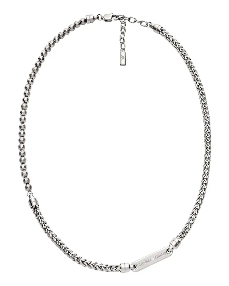 Emporio Armani Halskette mit Perlen - Silber Silber