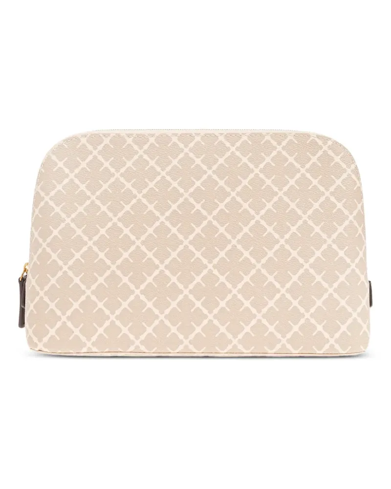 By Malene Birger Kosmetiktasche mit Print - Nude Nude