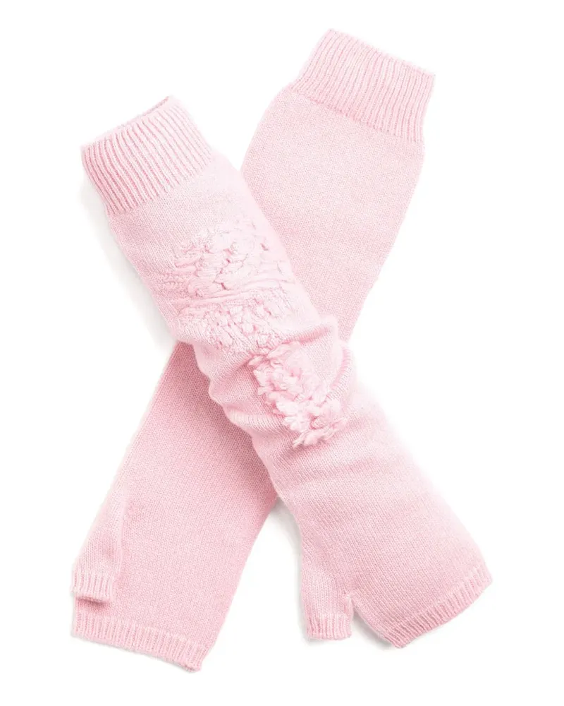 Barrie Handschuhe mit Prägung - Rosa Rosa