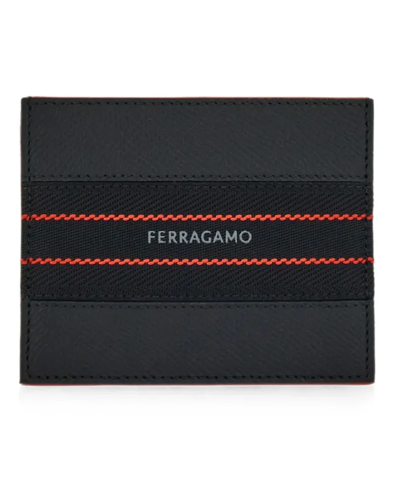Ferragamo Kartenetui mit Logo - Schwarz Schwarz