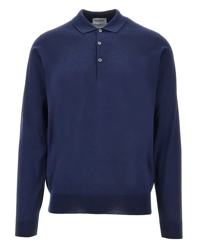 John Smedley Belper' Poloshirt - Blau Blau