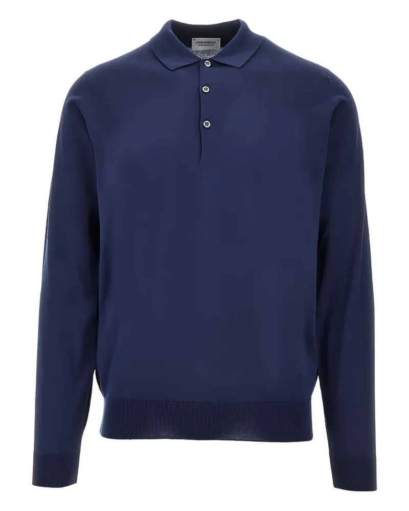 John Smedley Belper' Poloshirt - Blau Blau