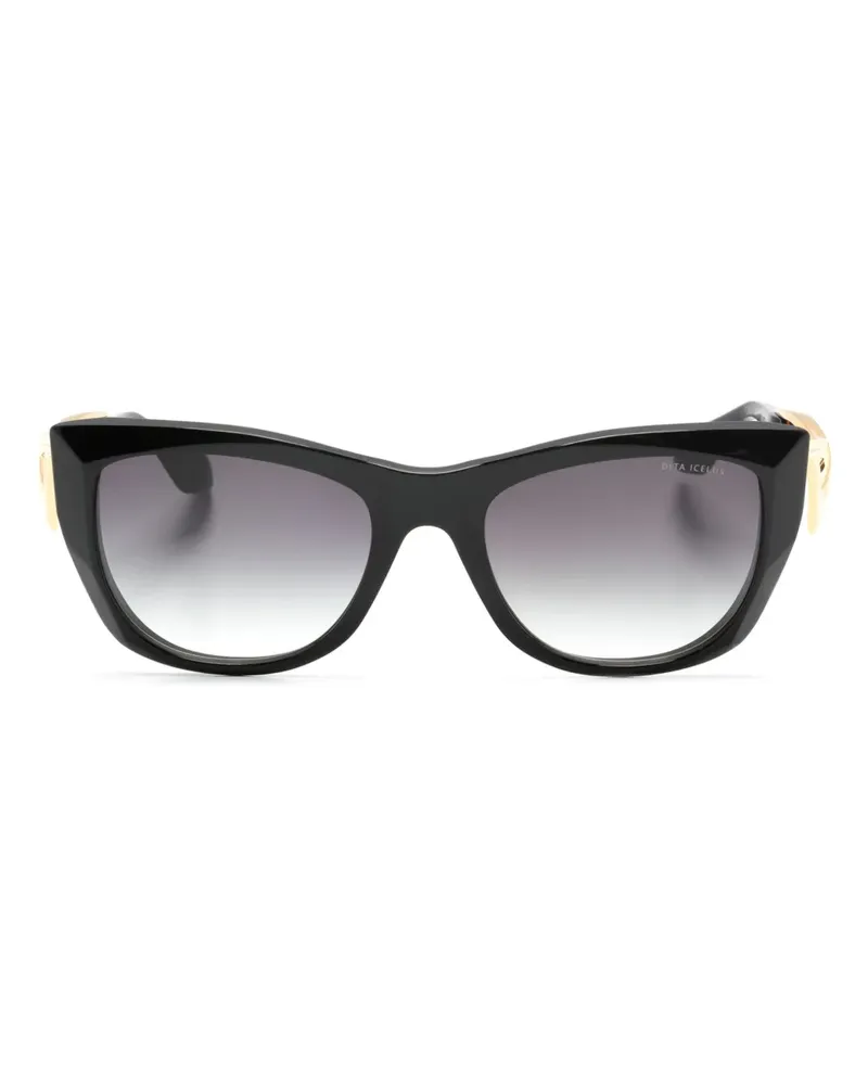 DITA Icelus Sonnenbrille mit Cat-Eye-Gestell - Schwarz Schwarz