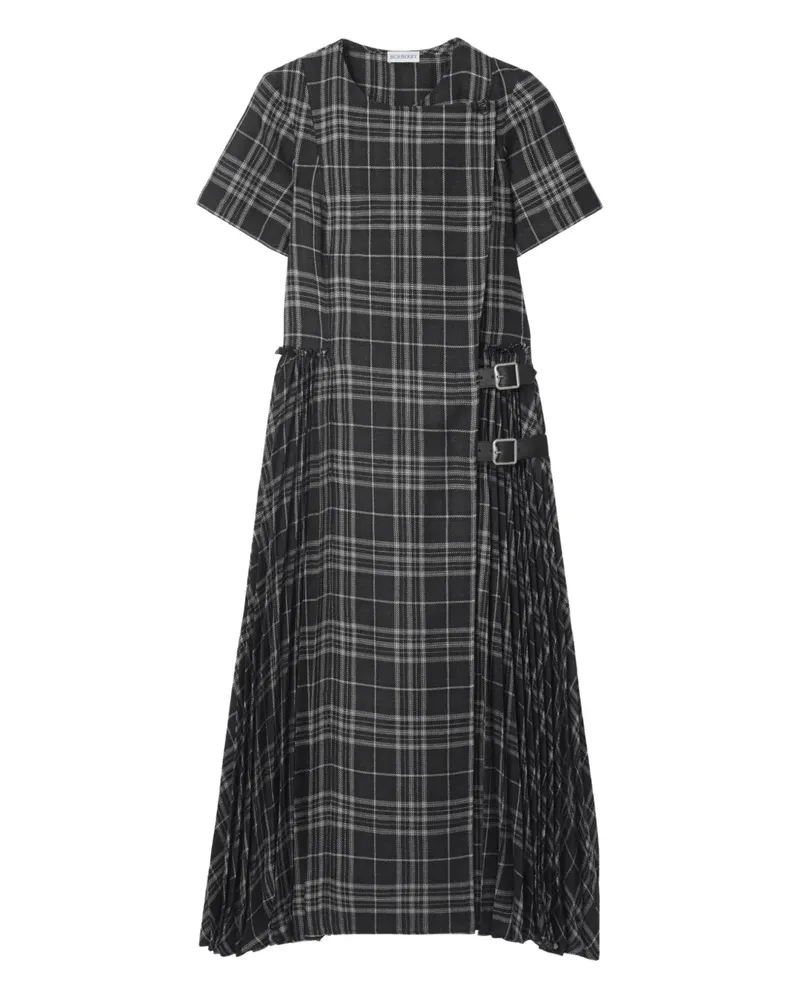 Burberry Midikleid mit Falten - Grau Grau