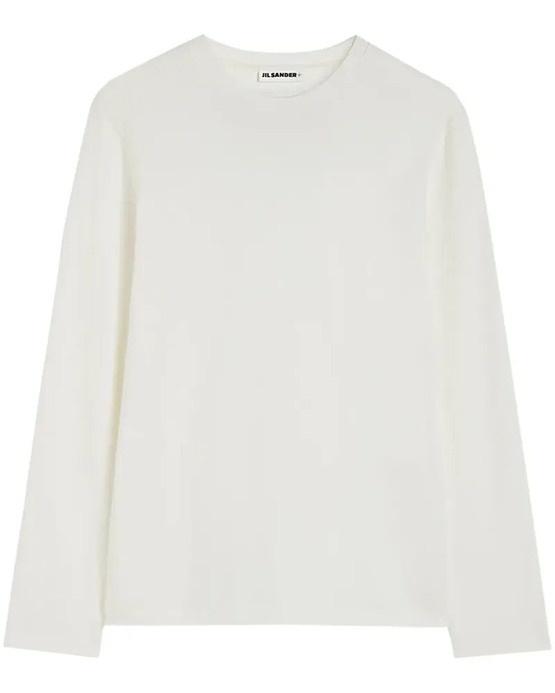 Jil Sander T-Shirt mit rundem Ausschnitt - Weiß Weiß