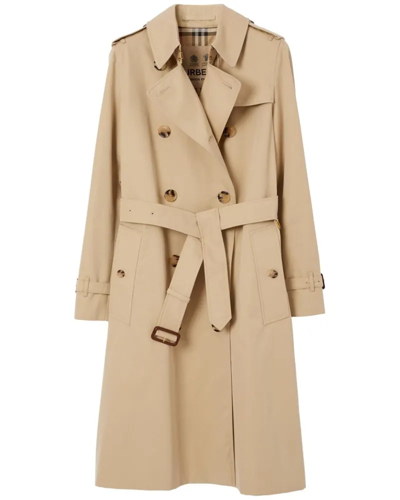 Burberry Langer Kensington Heritage Trenchcoat - Nude Nude