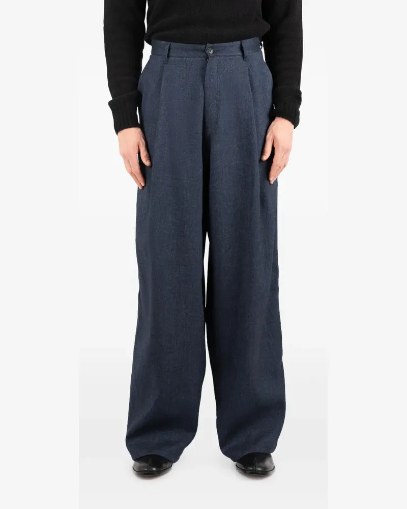 Société Anonyme St Andrew Hose mit Faltendetail - Blau Blau