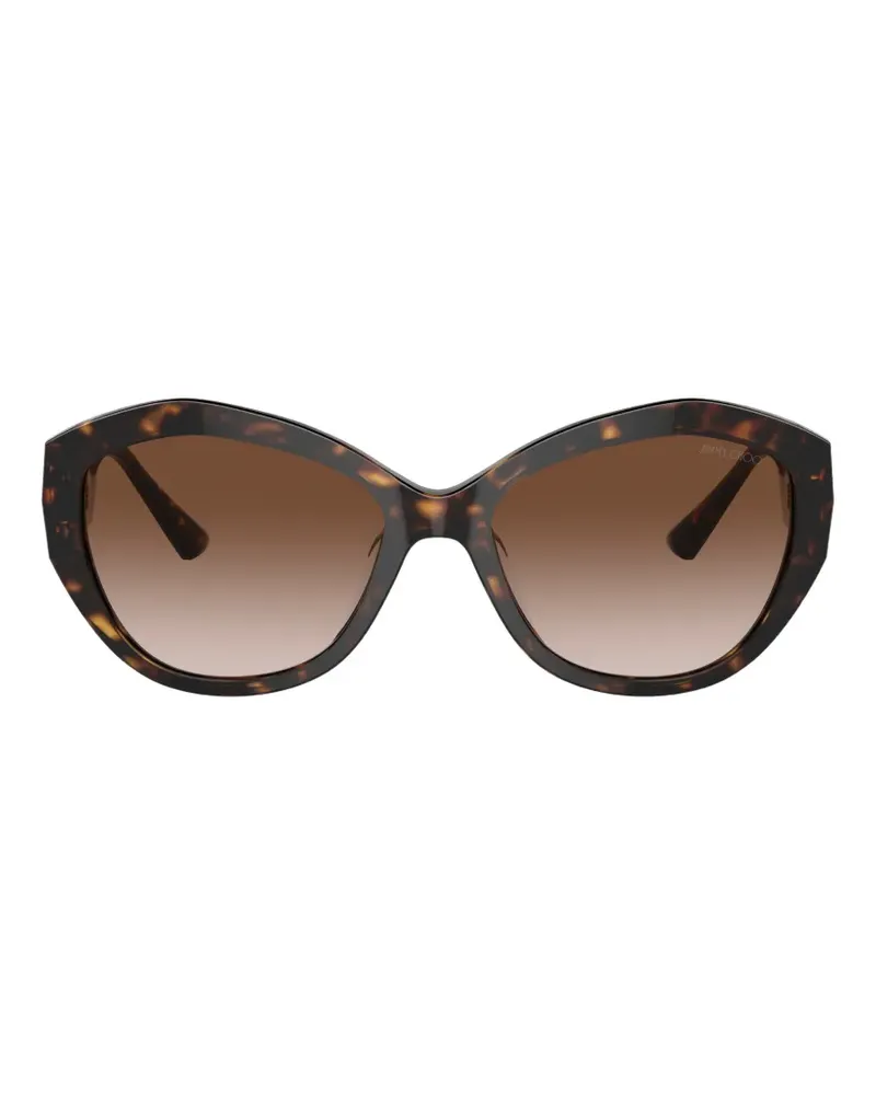 Jimmy Choo geometric logo sunglasses - Braun Braun