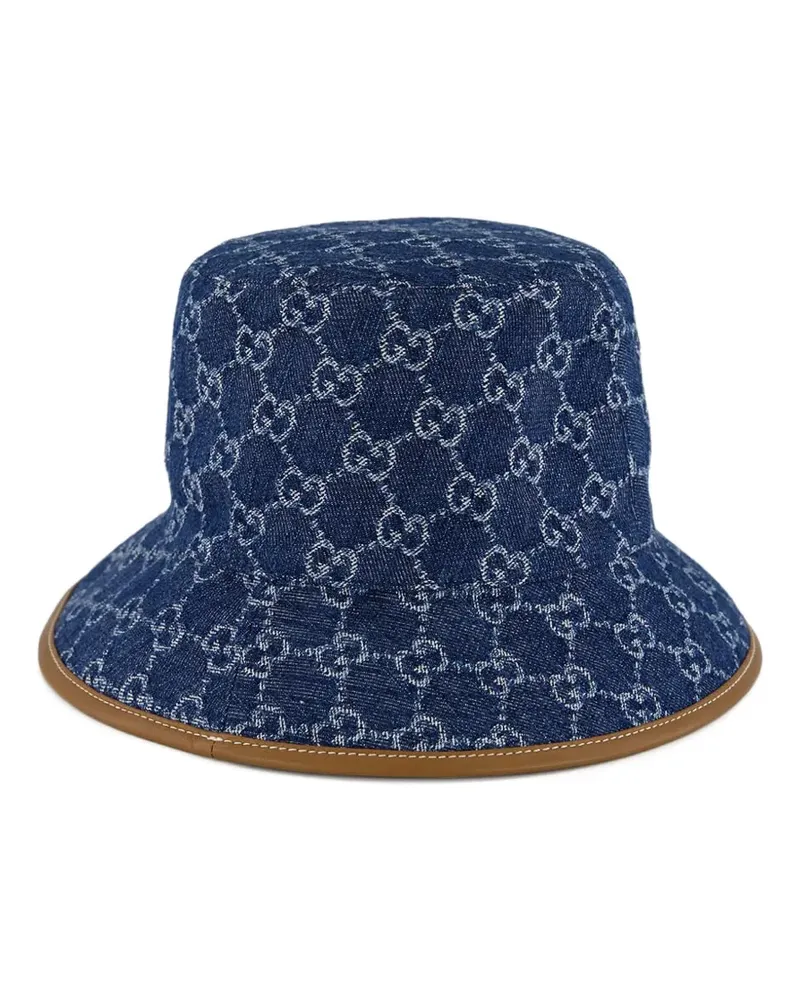 Gucci Denim-Fischerhut mit Monogramm - Blau Blau