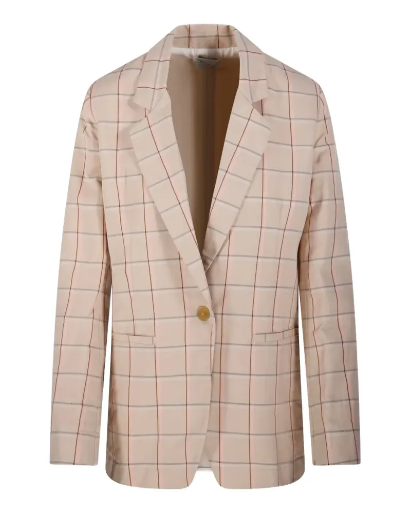 forte_forte Kariertes Sakko - Rosa Rosa