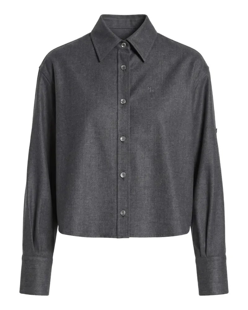 Maria Mcmanus Cropped-Hemd mit Knopfleiste - Grau Grau