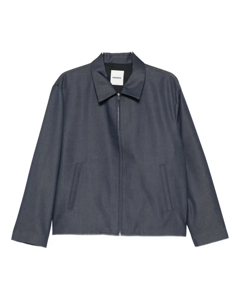 Sandro zipped shirt jacket - Blau Blau