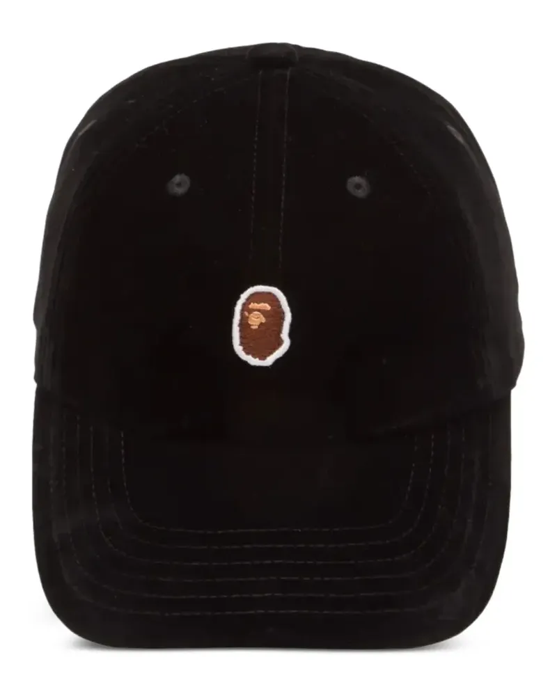 BAPE Baseballkappe mit Logo-Patch - Schwarz Schwarz