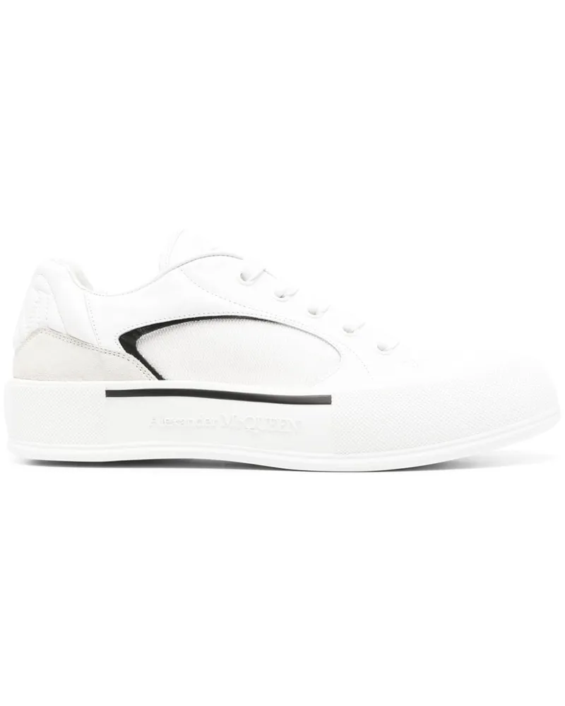 Alexander McQueen Skate Deck Plimsoll Sneakers Weiß