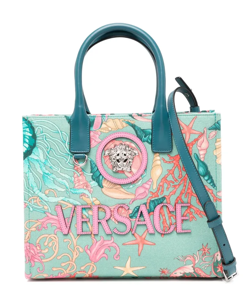 Versace Kleine Barocco La Medusa Tote Bag - Blau Blau