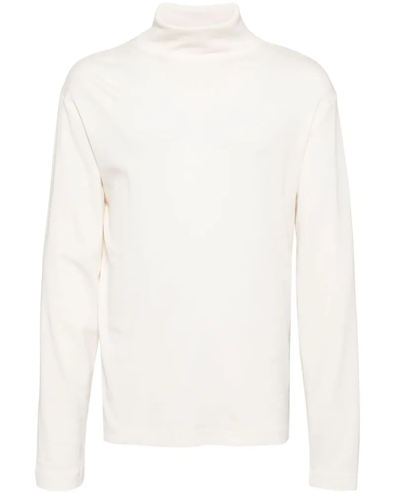 Christophe Lemaire Langarmshirt mit Stehkragen - Nude Nude