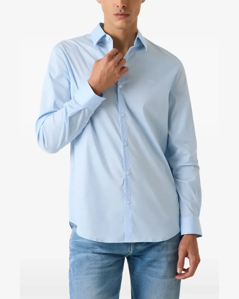 Guess Sunset Langarmhemd - Blau Blau