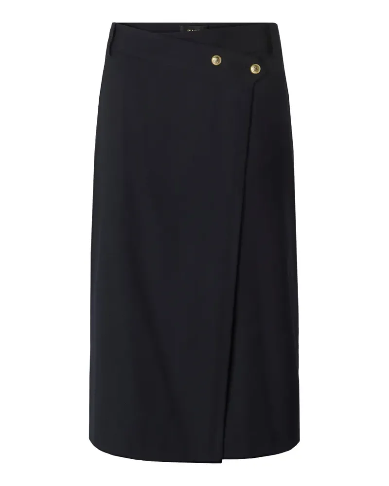 Pinko Wickelrock mit Knopfdetail - Blau Blau