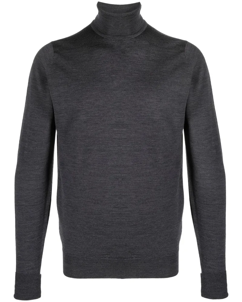 John Smedley Richards Pullover mit Rollkragen Grau