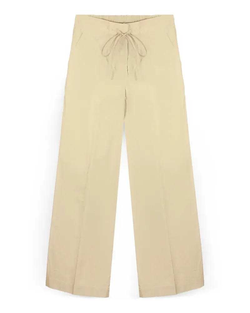 P.A.R.O.S.H. P.A.R.O H. drawstring wide-leg palazzo relaxed fit pants - Nude Nude