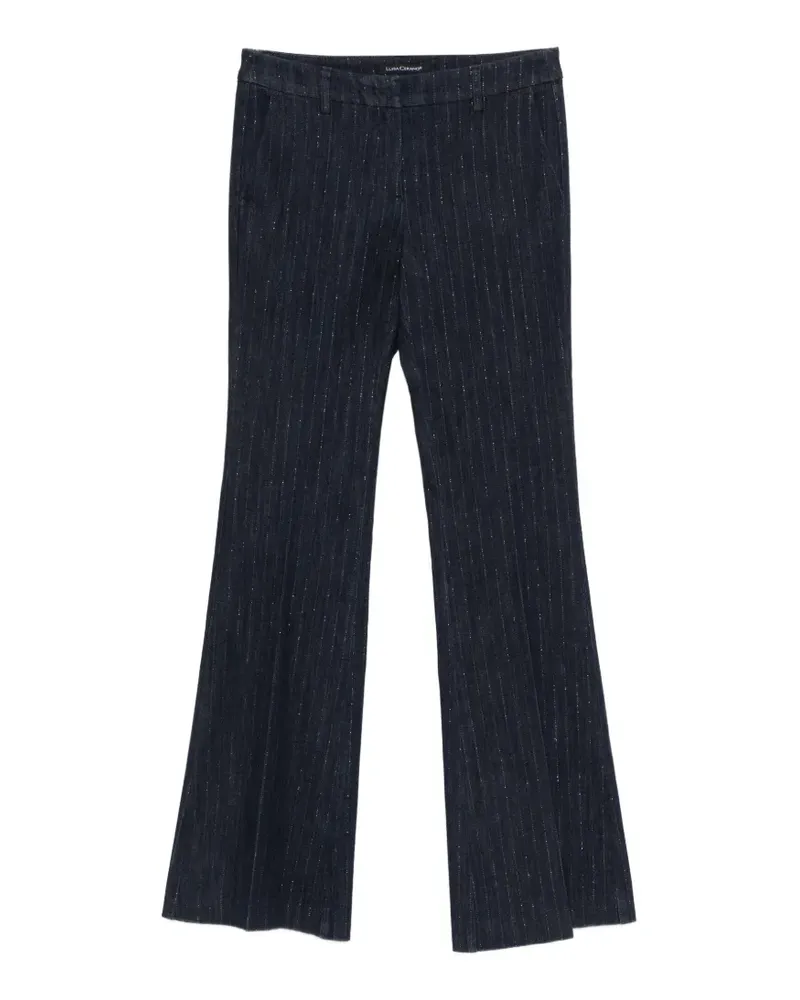 Luisa Cerano Schlagjeans mit Nadelstreifen - Blau Blau