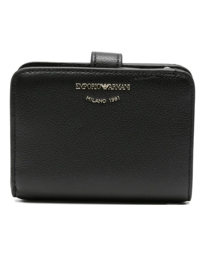 Emporio Armani Portemonnaie mit Logo - Schwarz Schwarz