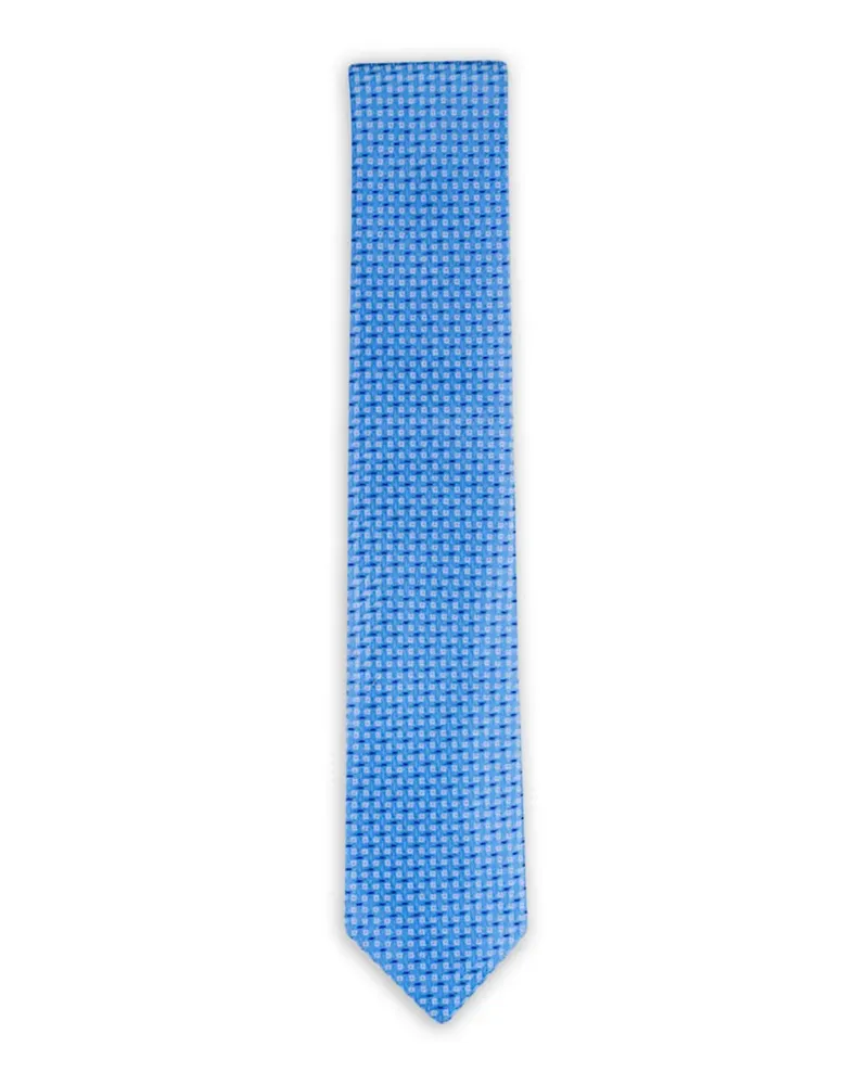 Canali patterned tie - Blau Blau