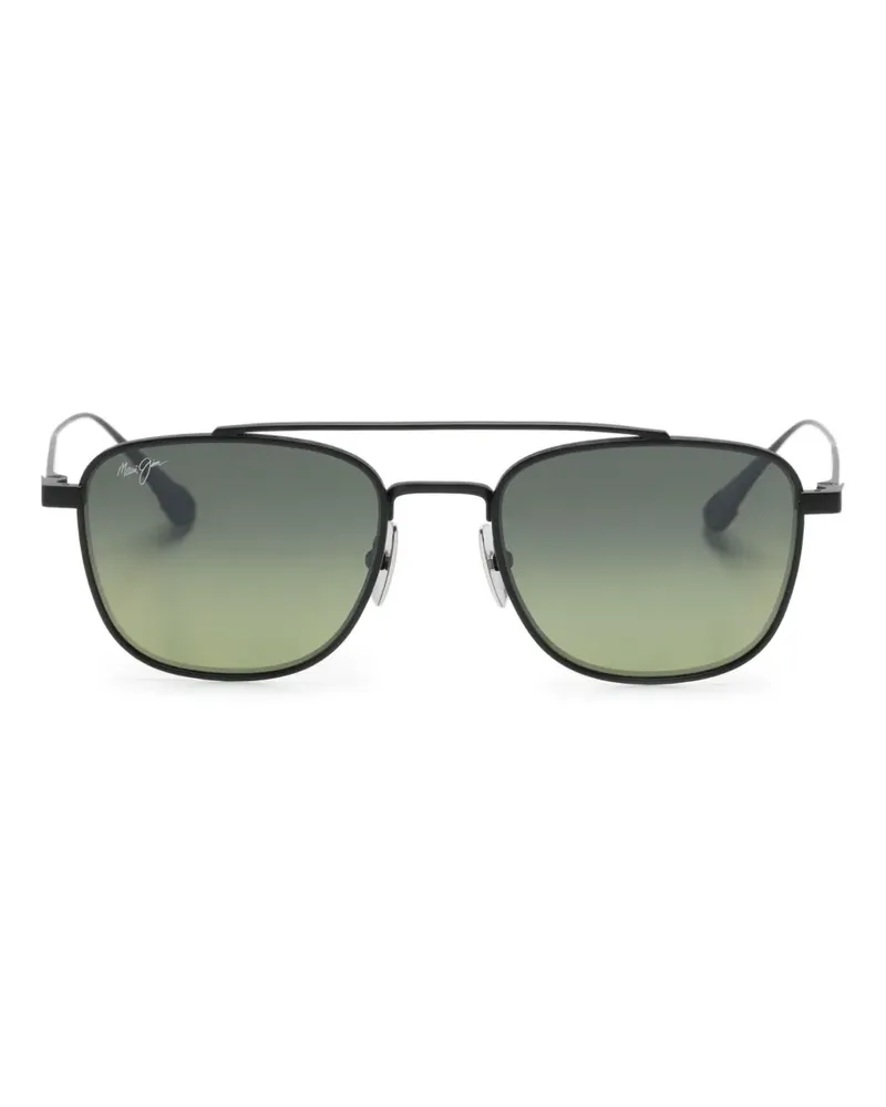 Maui Jim Getönte Kahana Pilotenbrille - Schwarz Schwarz