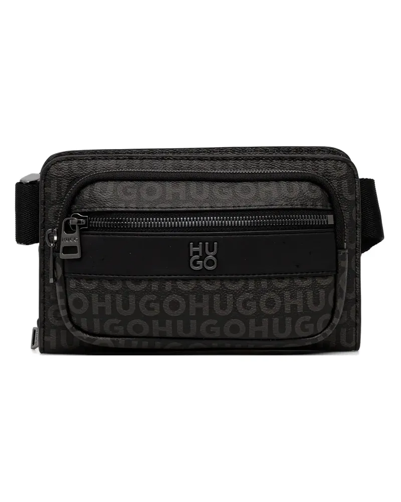 HUGO BOSS logo-pattern belt bag - Braun Braun