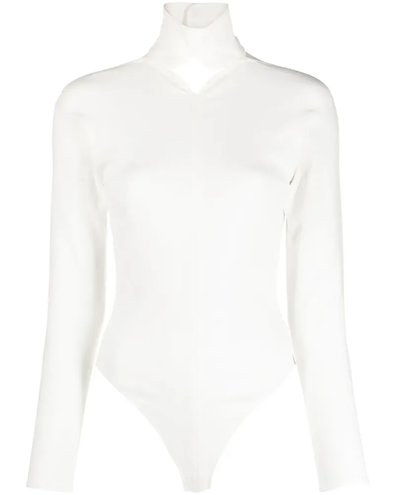 Courrèges Body mit Cut-Outs - Weiß Weiß