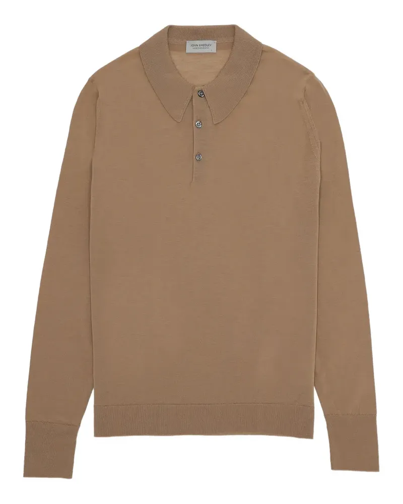 Fortela Long-sleeve polo sweater - Nude Nude