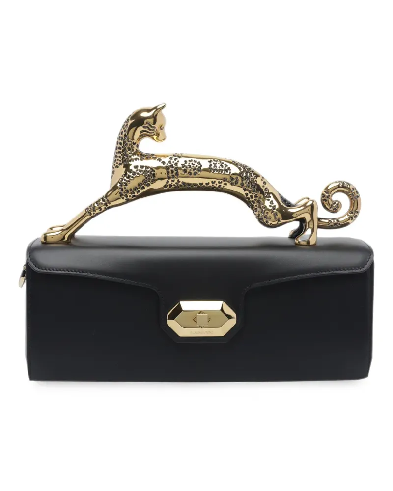 Lanvin Pencil Cat Tasche aus Leder - Schwarz Schwarz