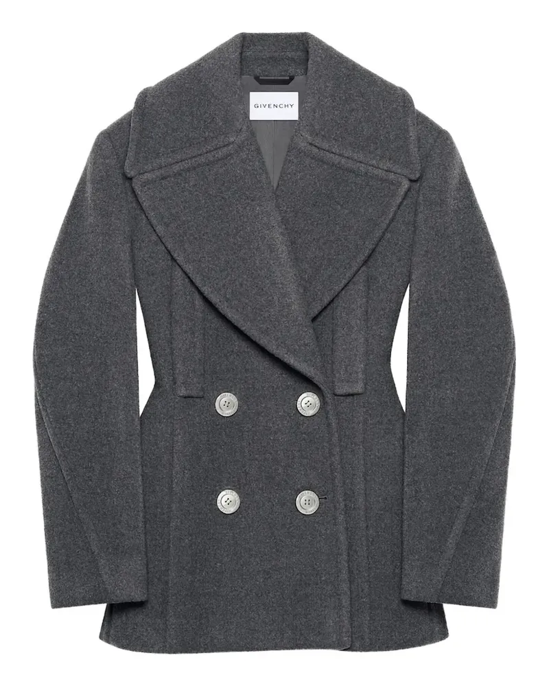 Givenchy double-breasted balloon-sleeve jacket - Grau Grau