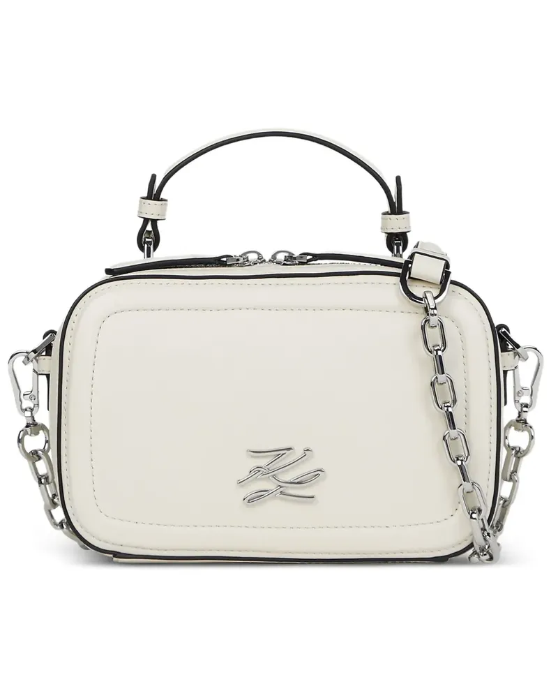 Karl Lagerfeld chain-strap crossbody bag - Weiß Weiß