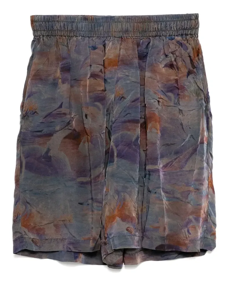 Stain Shade Shorts mit grafischem Print - Braun Braun