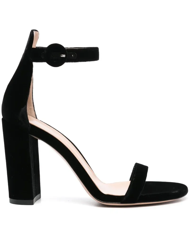 Gianvito Rossi Gaeta Sandalen 100mm - Schwarz Schwarz