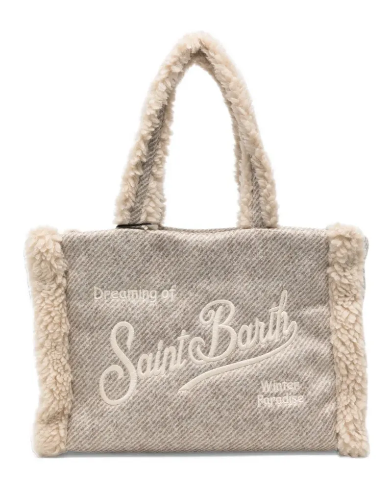 MC2 Saint Barth Colette logo-embroidered tote bag - Nude Nude