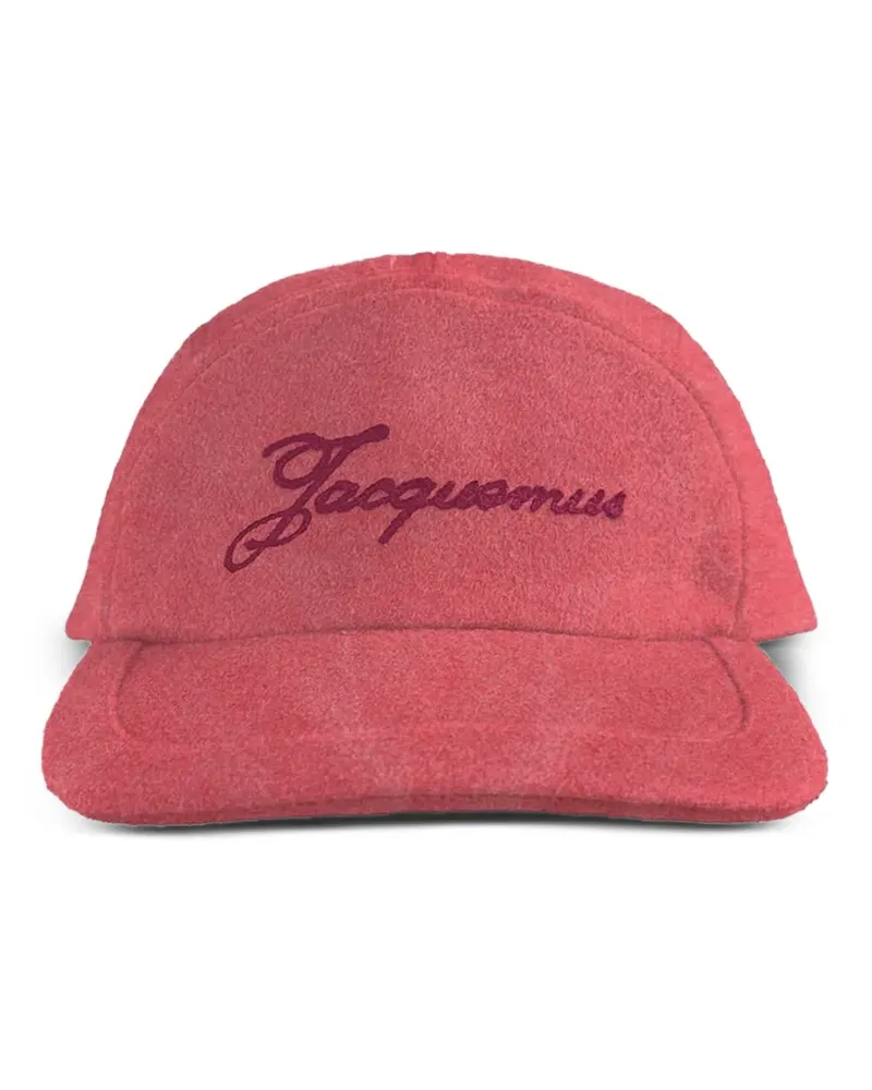 Jacquemus La Casquette logo-embroidery baseball cap - Rot Rot