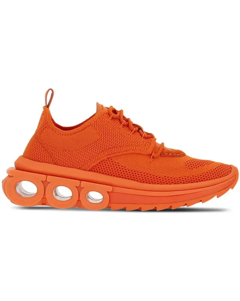 Ferragamo Sneakers mit Gancini-Schild - Orange Orange