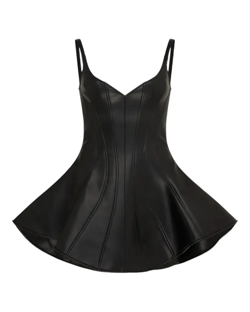 David Koma Minikleid im Corsage-Style - Schwarz Schwarz