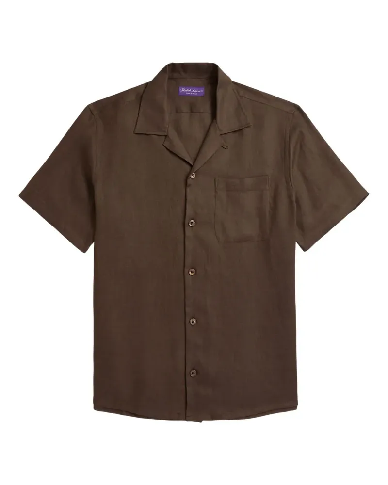 Ralph Lauren short-sleeve linen shirt - Braun Braun