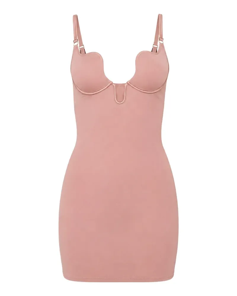 Fleur Du Mal Le Stretch Micro U-Plunge slip - Rosa Rosa