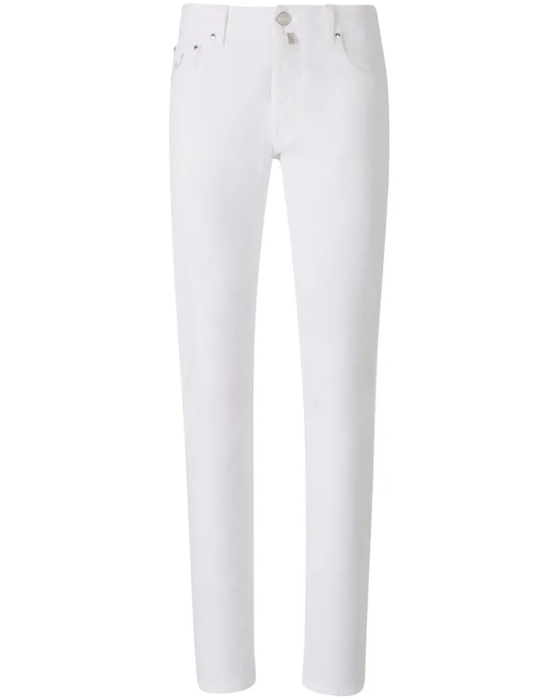 Jacob Cohën Klassische Tapered-Jeans - Weiß Weiß